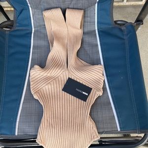 fashion nova taupe body suit